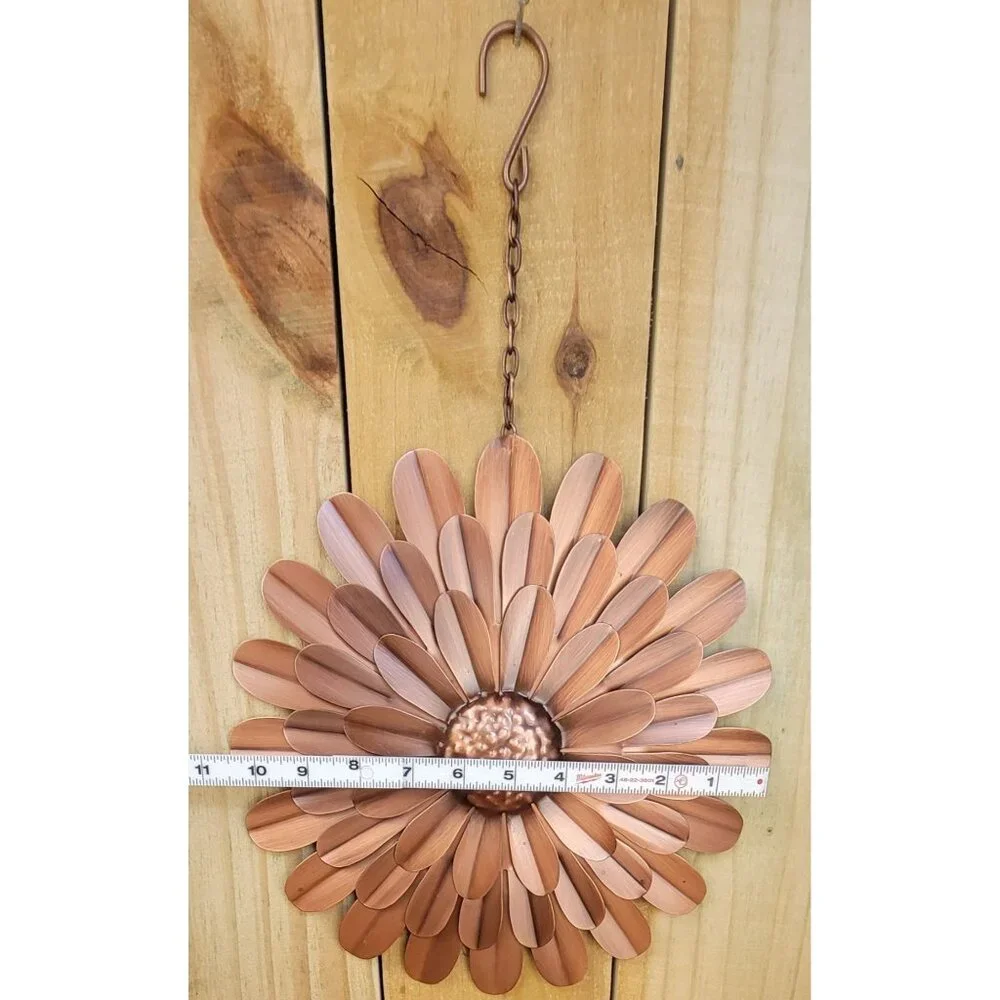 Vintage 1970's Metal Sunflower Sculpture - Picture 2 of 8